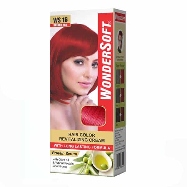 Wondersoft Bright Red Hair Color Cream - Wondersoft