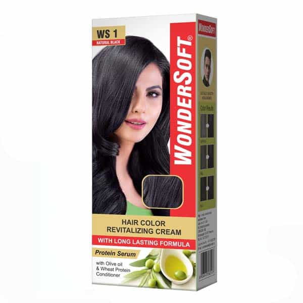Wondersoft Natural Black Hair Color Cream - Wondersoft